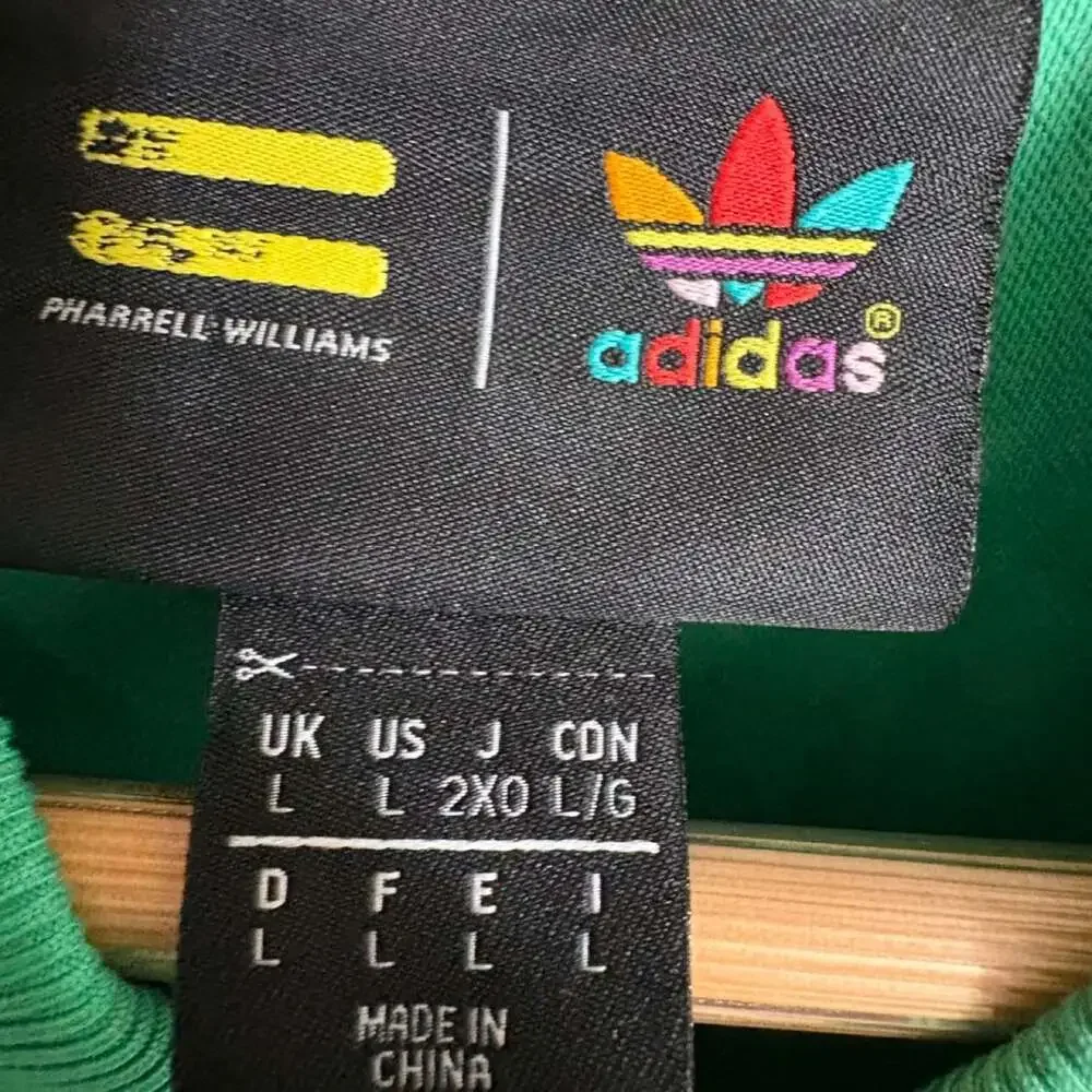 Adidas x Pharrell Williams Hu Tie-Dye Track Jacket Green